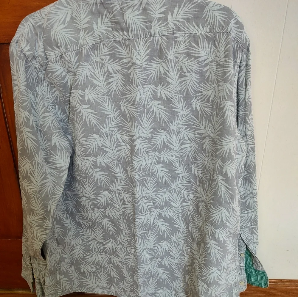 Banana Republic Green and Gray Shirt